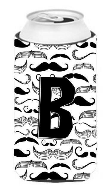 Letter B Moustache Initial Tall Boy Beverage Insulator Hugger CJ2009-BTBC by Caroline's Treasures