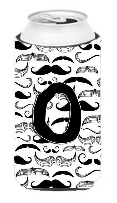 Letter O Moustache Initial Tall Boy Beverage Insulator Hugger CJ2009-OTBC by Caroline's Treasures