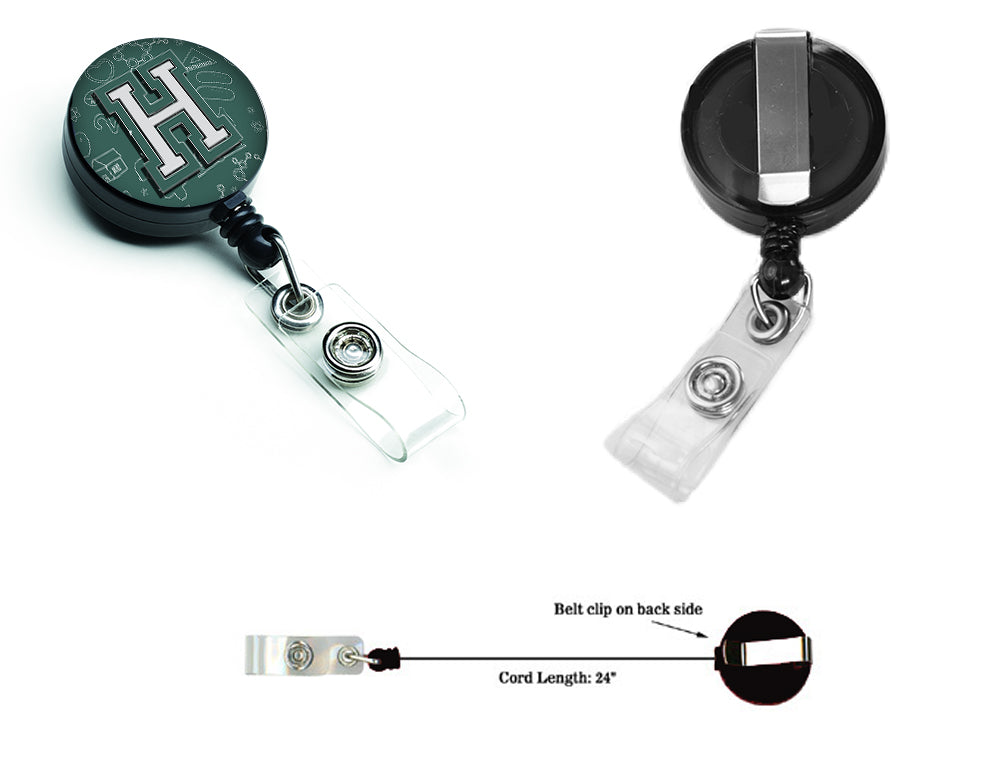 Letter H Back to School Initial Retractable Badge Reel CJ2010-HBR