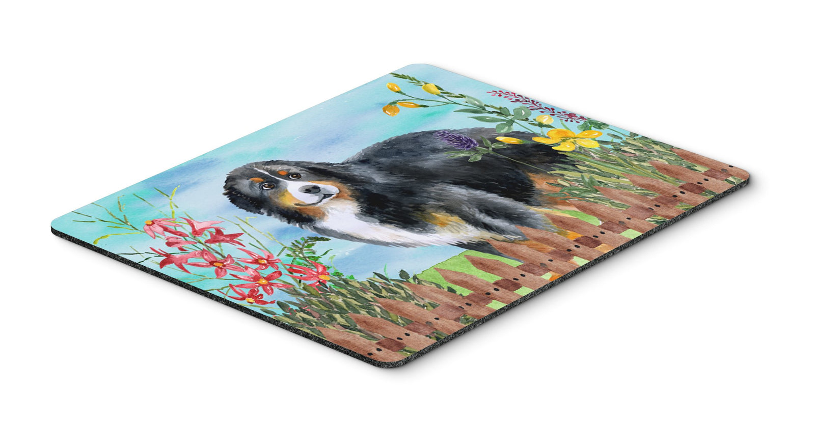 Bernese Mountain Dog Spring Mouse Pad, Hot Pad or Trivet CK1207MP by Caroline's Treasures