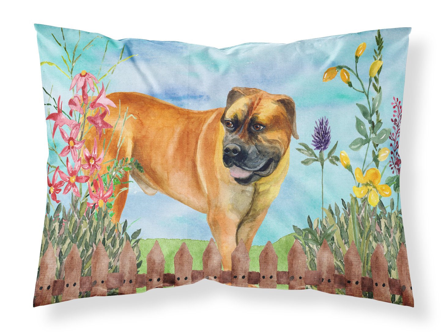Boerboel Mastiff Spring Fabric Standard Pillowcase CK1208PILLOWCASE by Caroline's Treasures