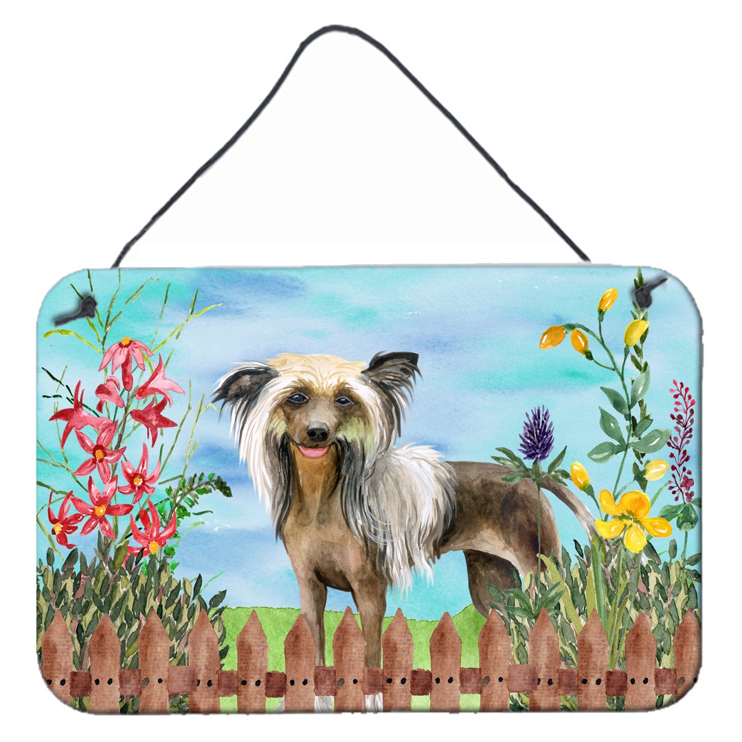 Chinese Crested Spring Wall or Door Hanging Prints CK1221DS812 by Caroline's Treasures