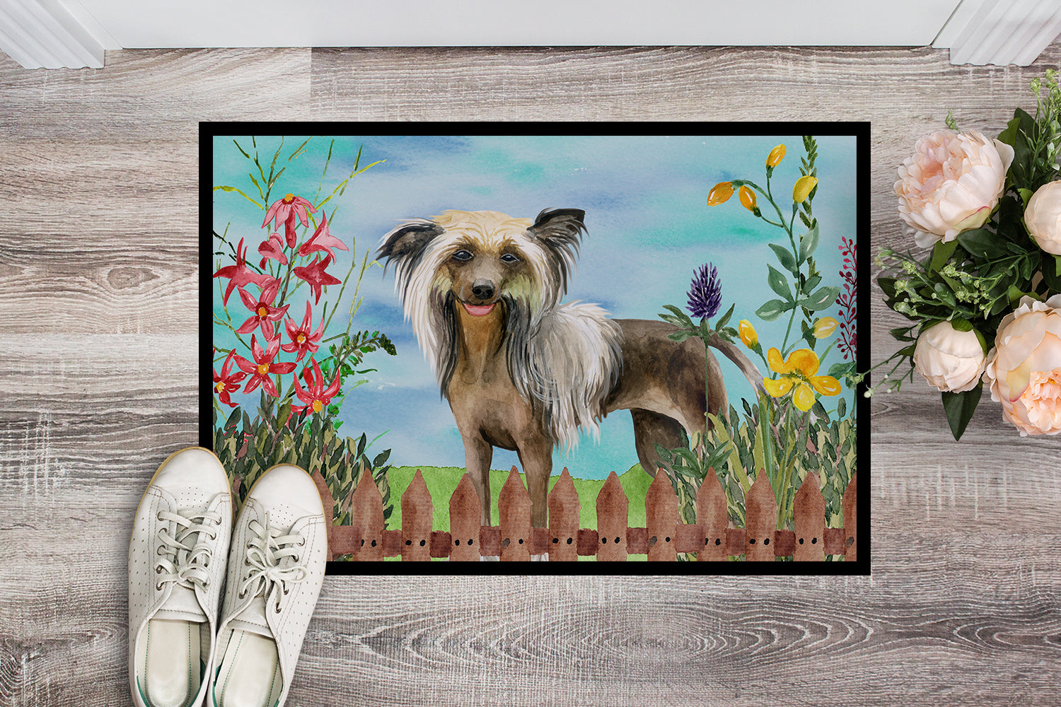 Chinese Crested Spring Indoor or Outdoor Mat 18x27 CK1221MAT - the-store.com