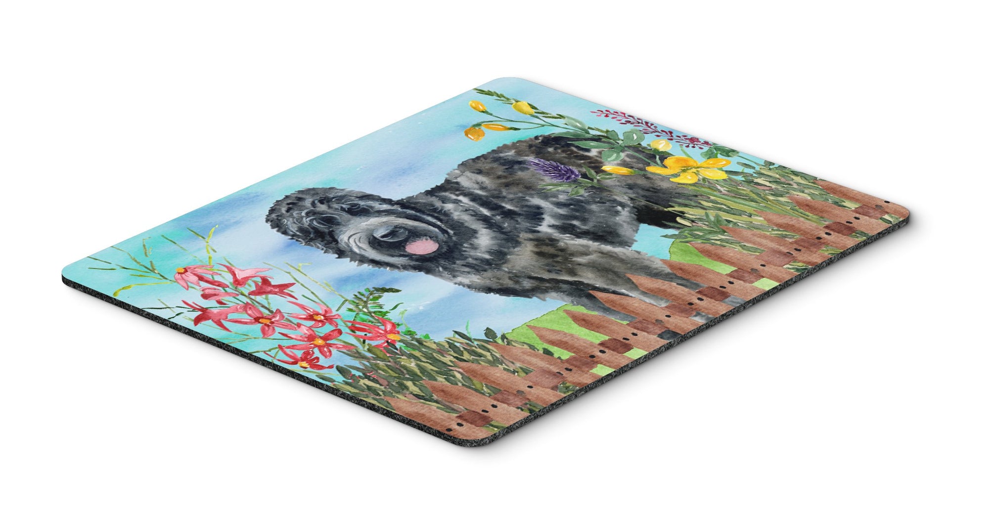 Black Russian Terrier Spring Mouse Pad, Hot Pad or Trivet CK1239MP by Caroline's Treasures