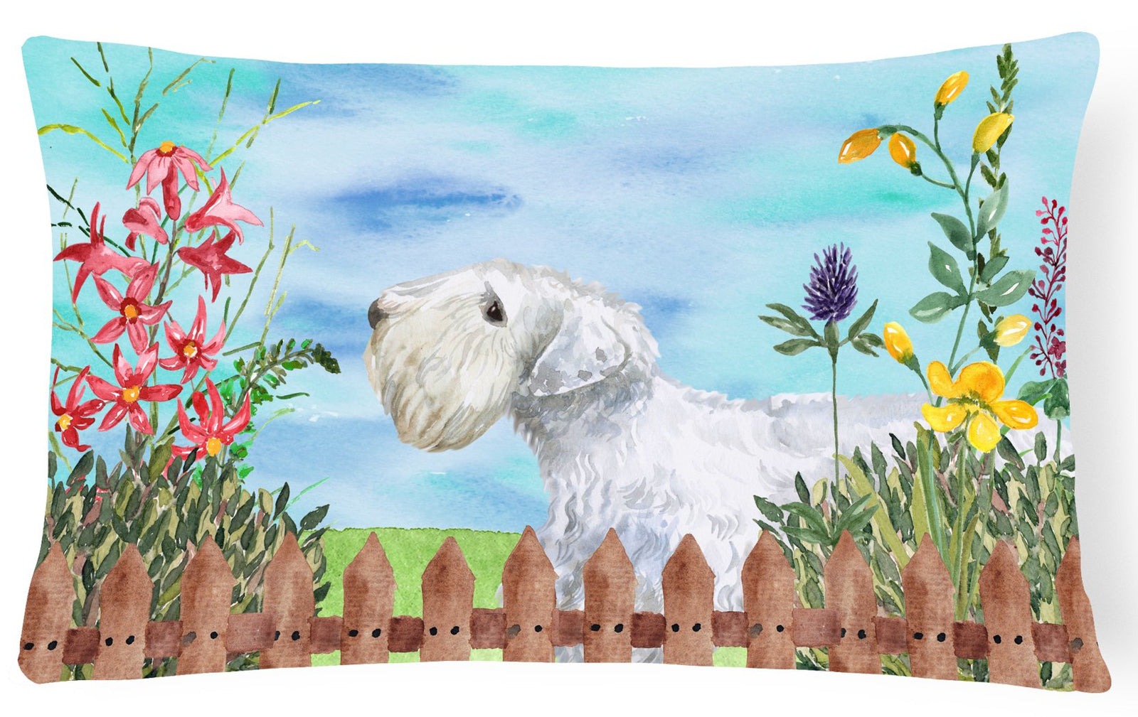 Sealyham Terrier Spring Canvas Fabric Decorative Pillow CK1246PW1216 by Caroline's Treasures
