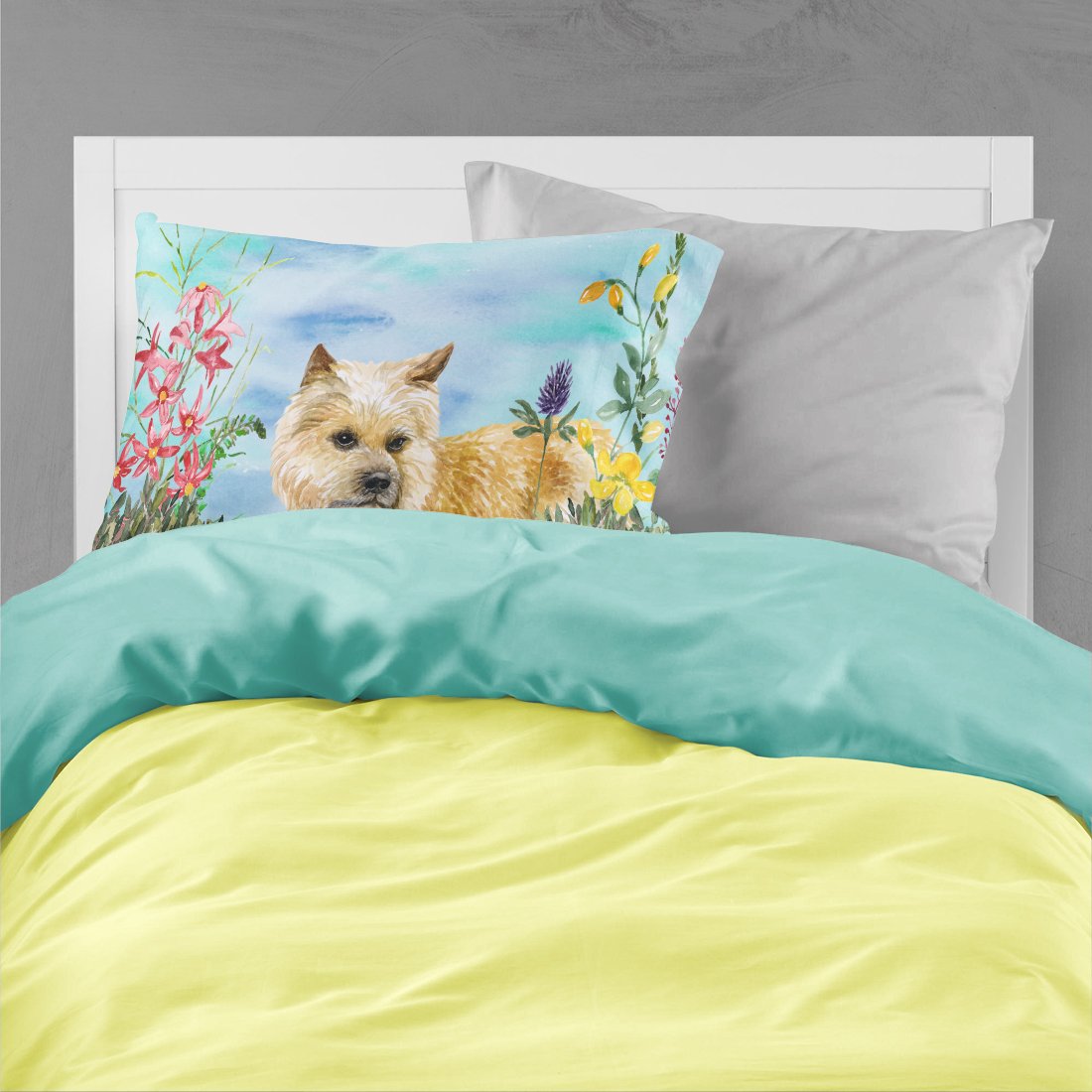 Cairn Terrier Spring Fabric Standard Pillowcase CK1252PILLOWCASE by Caroline's Treasures