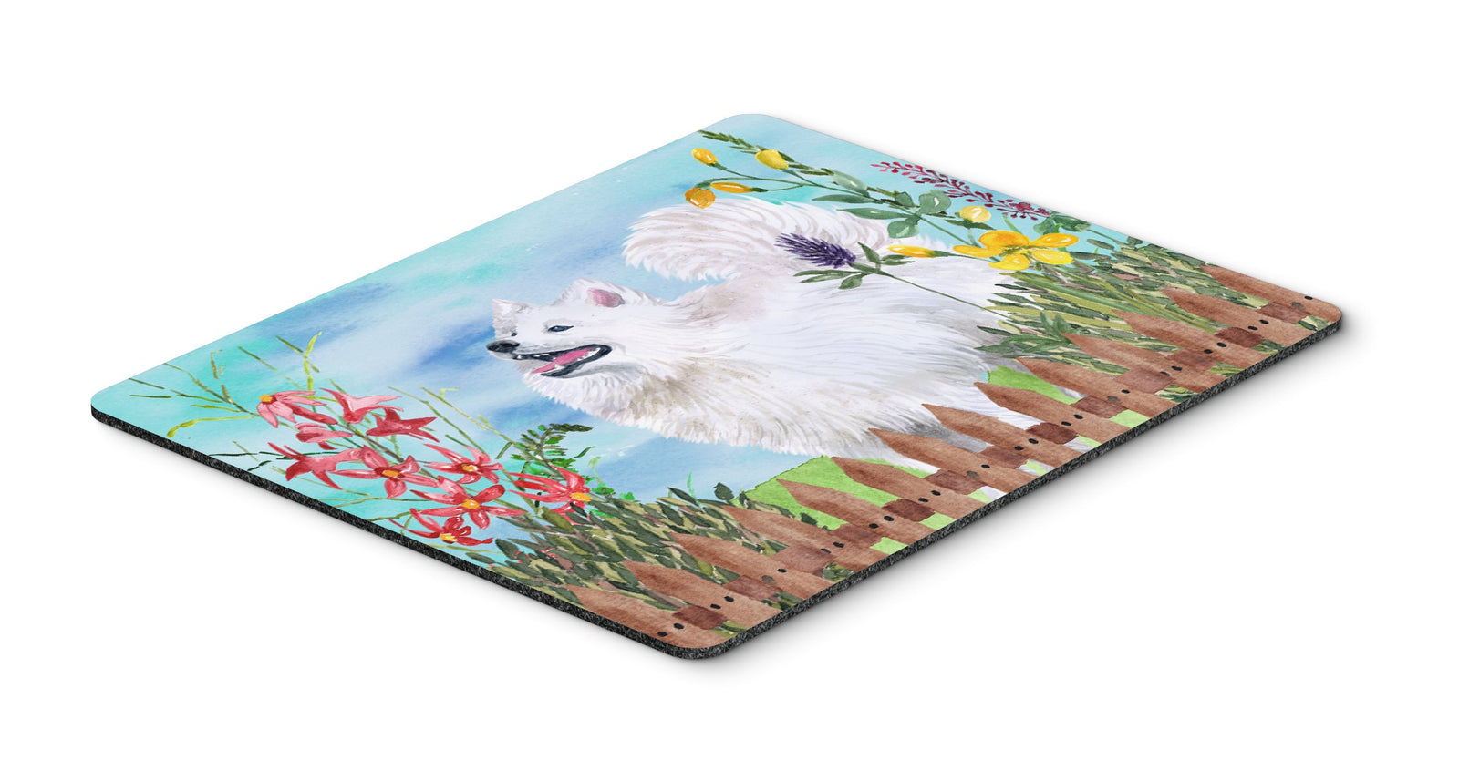 Samoyed Spring Mouse Pad, Hot Pad or Trivet CK1253MP by Caroline's Treasures