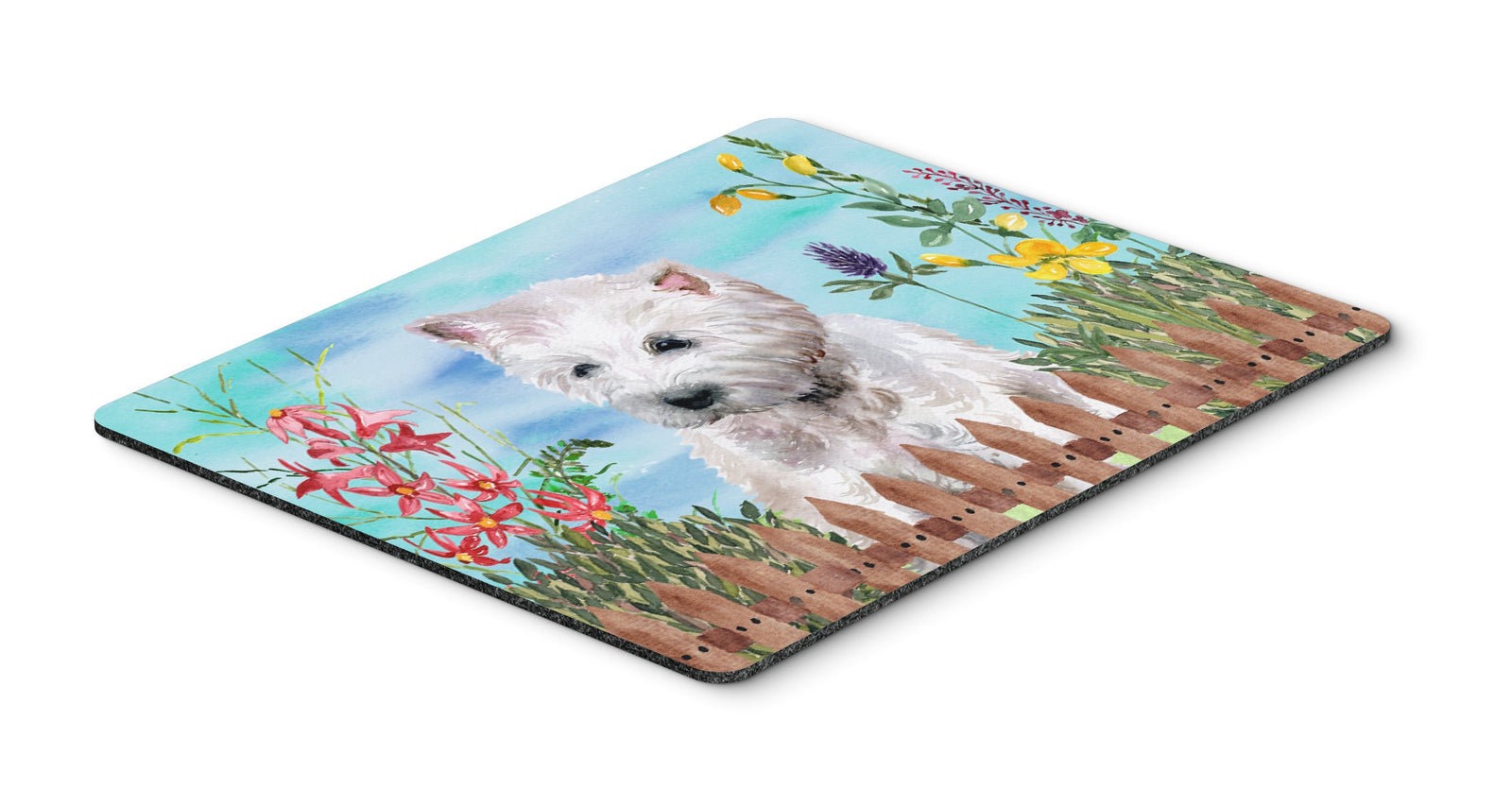 Westie Spring Mouse Pad, Hot Pad or Trivet CK1263MP by Caroline's Treasures