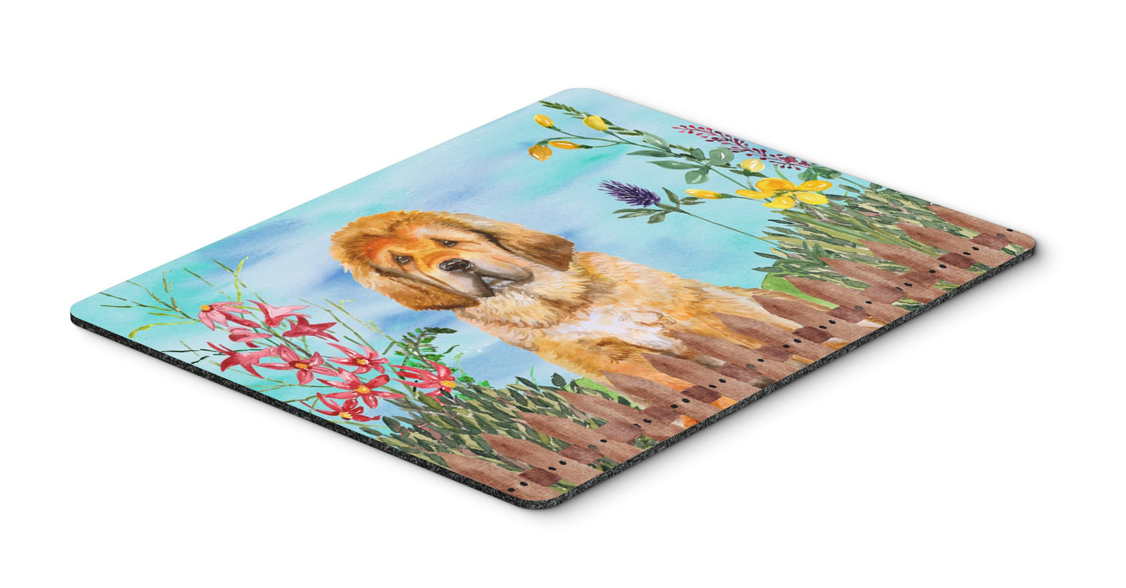 Tibetan Mastiff Spring Mouse Pad, Hot Pad or Trivet CK1283MP by Caroline's Treasures