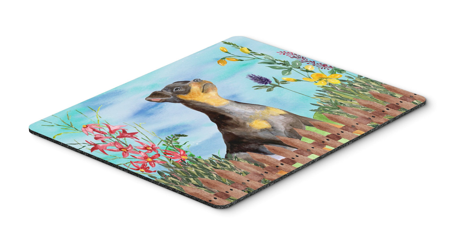 Miniature Pinscher #2 Spring Mouse Pad, Hot Pad or Trivet CK1286MP by Caroline's Treasures