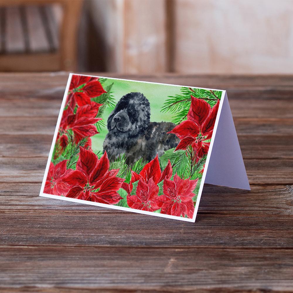 Buy this Newfoundland Poinsettas Greeting Cards and Envelopes Pack of 8