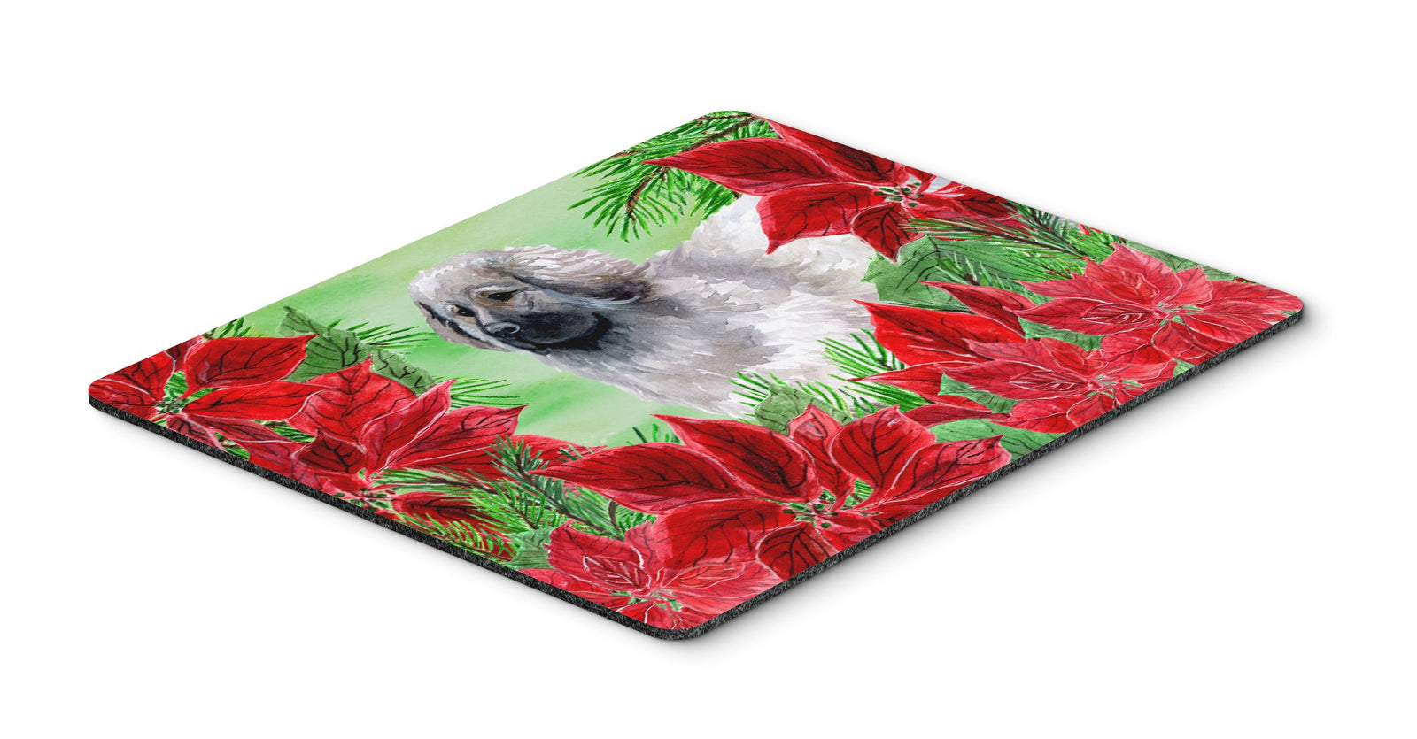 Moscow Watchdog Poinsettas Mouse Pad, Hot Pad or Trivet CK1321MP by Caroline's Treasures