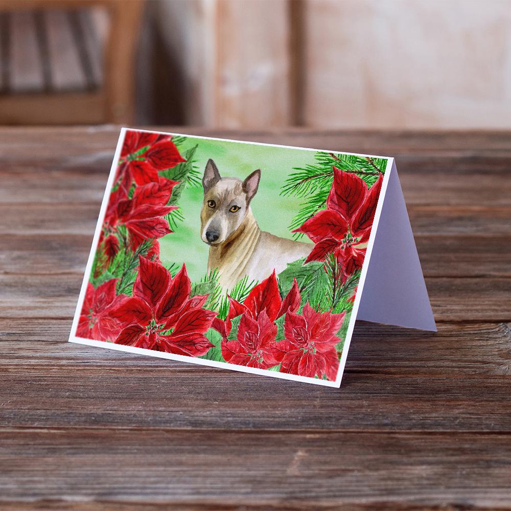 Buy this Thai Ridgeback Poinsettas Greeting Cards and Envelopes Pack of 8