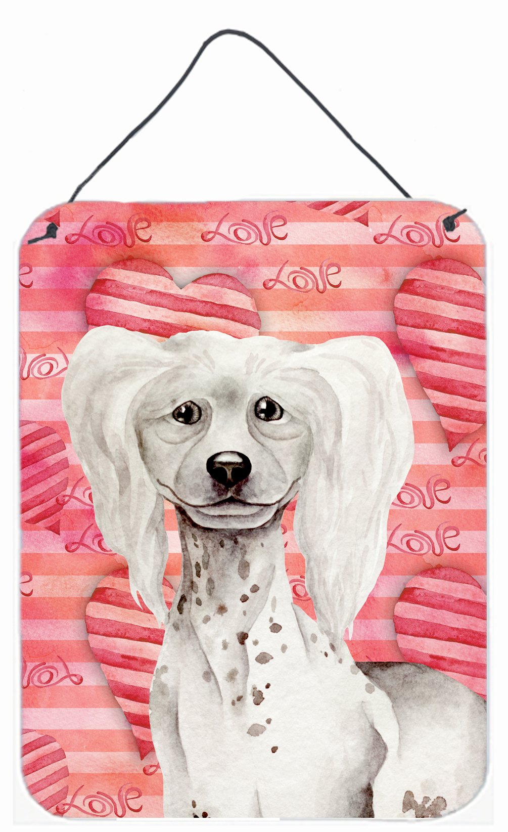 Chinese Crested Love Wall or Door Hanging Prints CK1394DS1216 by Caroline's Treasures