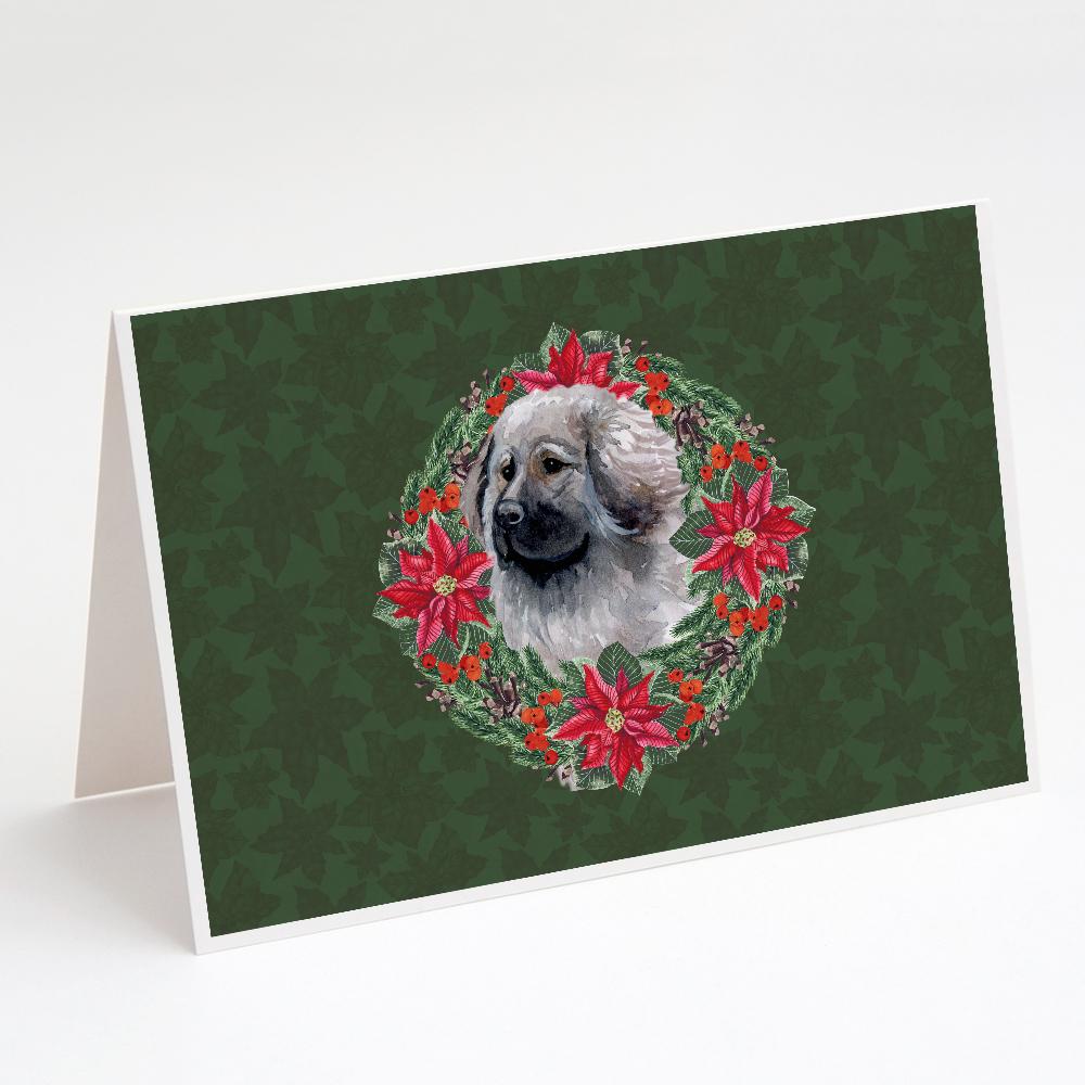 Buy this Moscow Watchdog Poinsetta Wreath Greeting Cards and Envelopes Pack of 8