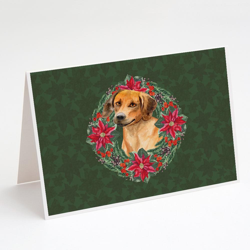 Buy this Rhodesian Ridgeback Poinsetta Wreath Greeting Cards and Envelopes Pack of 8