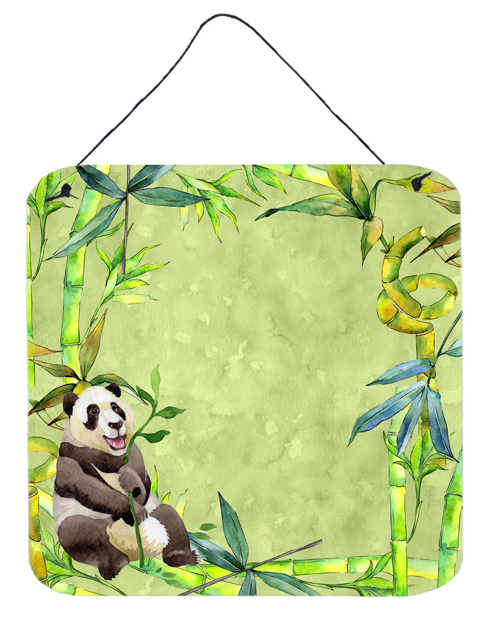 Panda Bear and Bamboo Wall or Door Hanging Prints CK1696DS66 by Caroline's Treasures