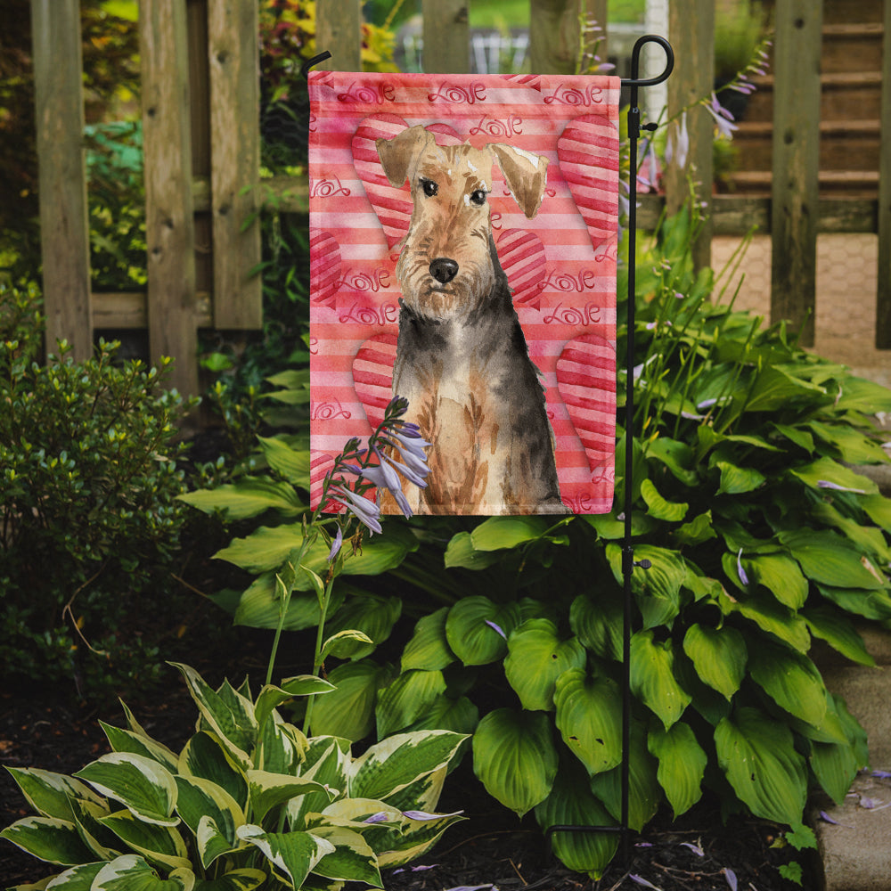 Love a Welsh Terrier Flag Garden Size CK1747GF