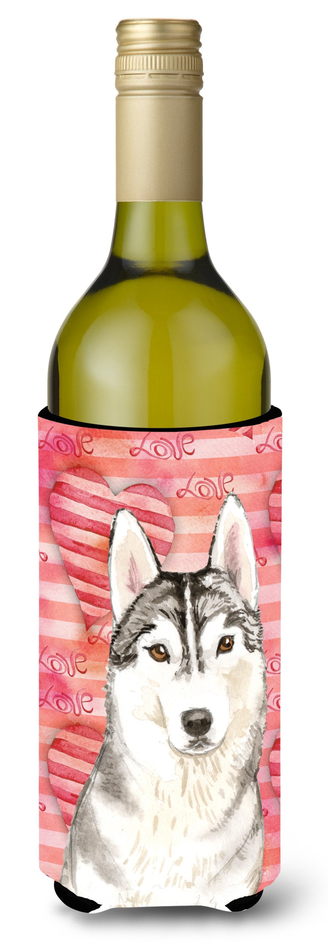 Love a Siberian Husky Wine Bottle Beverge Insulator Hugger CK1750LITERK by Caroline's Treasures