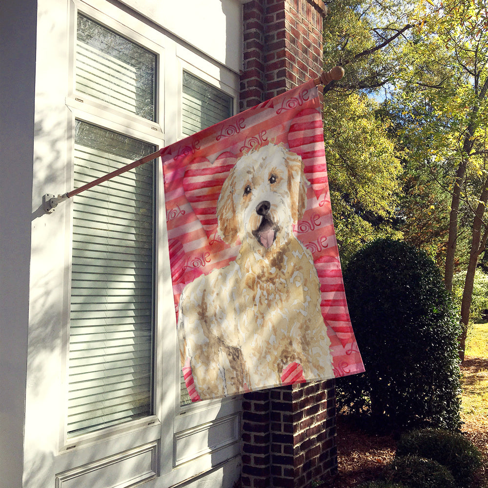 Love a Goldendoodle Flag Canvas House Size CK1768CHF