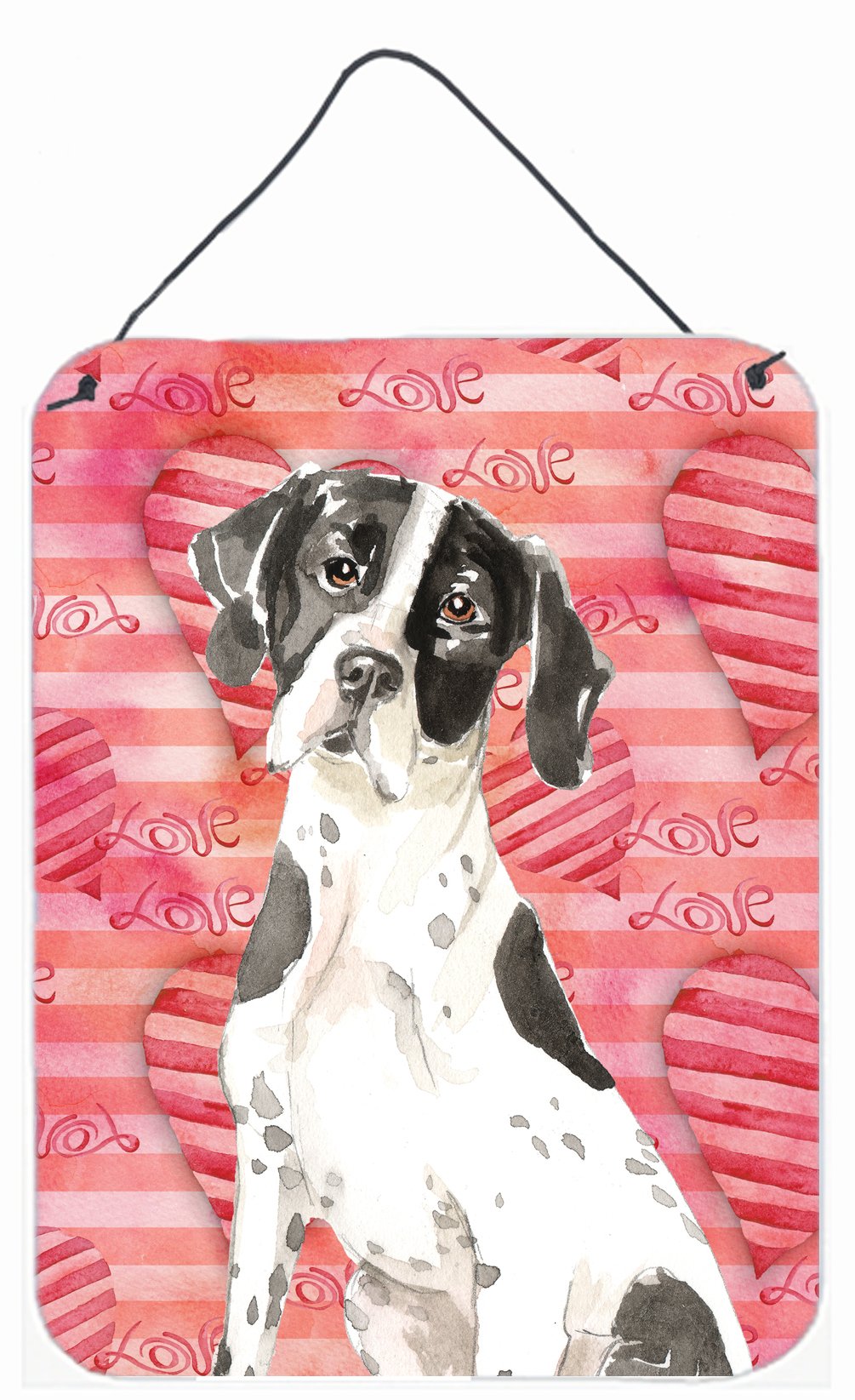 Love a English Pointer Wall or Door Hanging Prints CK1769DS1216 by Caroline's Treasures