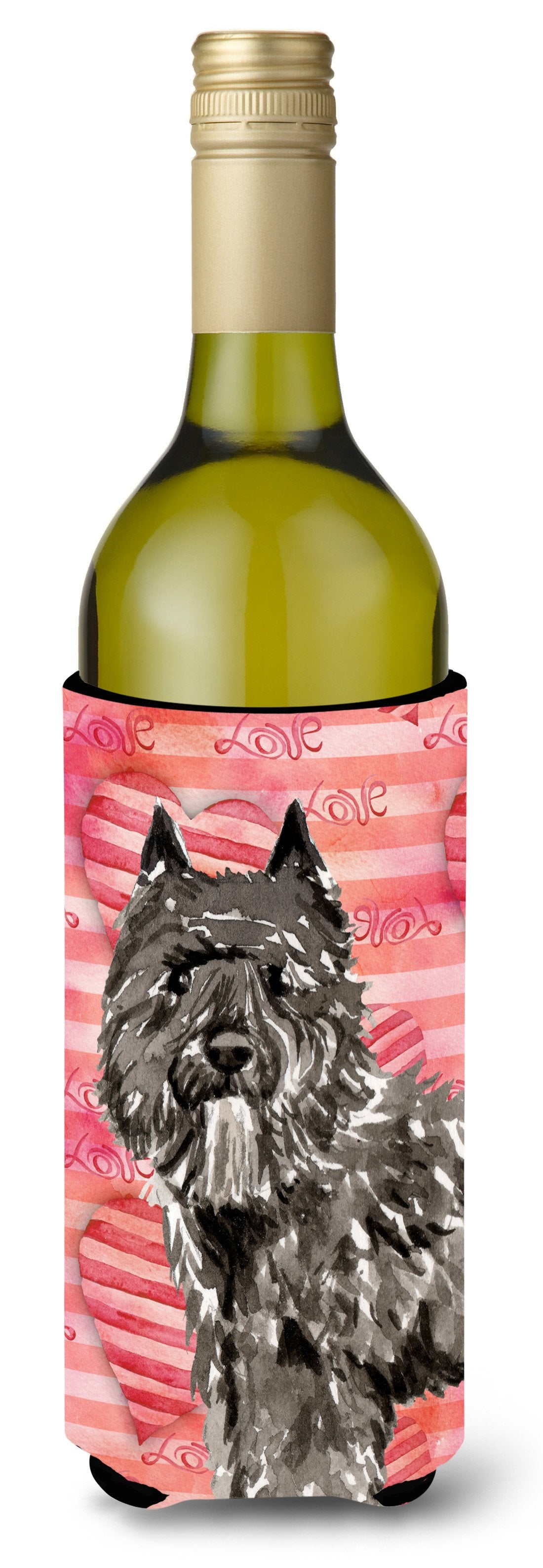 Love a Bouvier des Flandres Wine Bottle Beverge Insulator Hugger CK1774LITERK by Caroline's Treasures