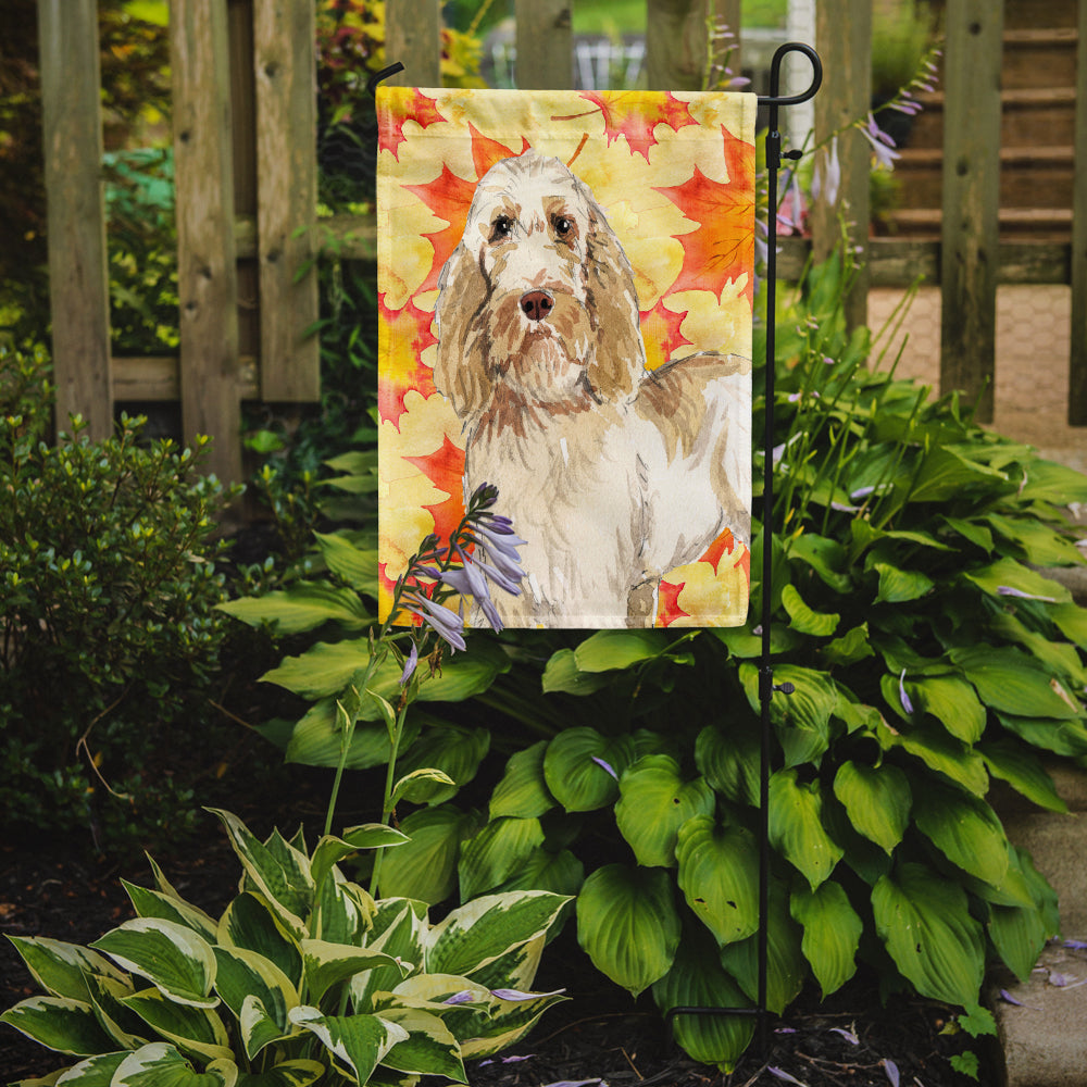 Fall Leaves Spinone Italiano Flag Garden Size CK1823GF
