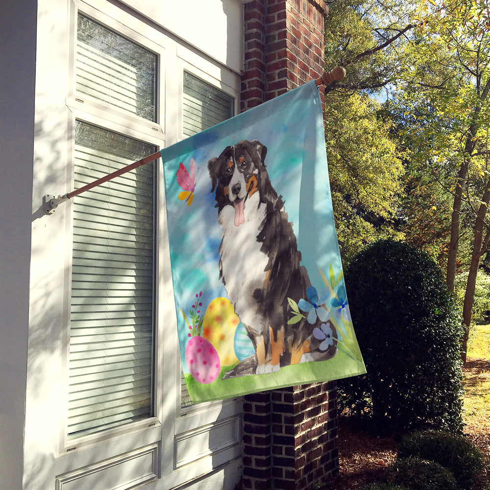Easter Eggs Bernese Mountain Dog Flag Canvas House Size CK1926CHF