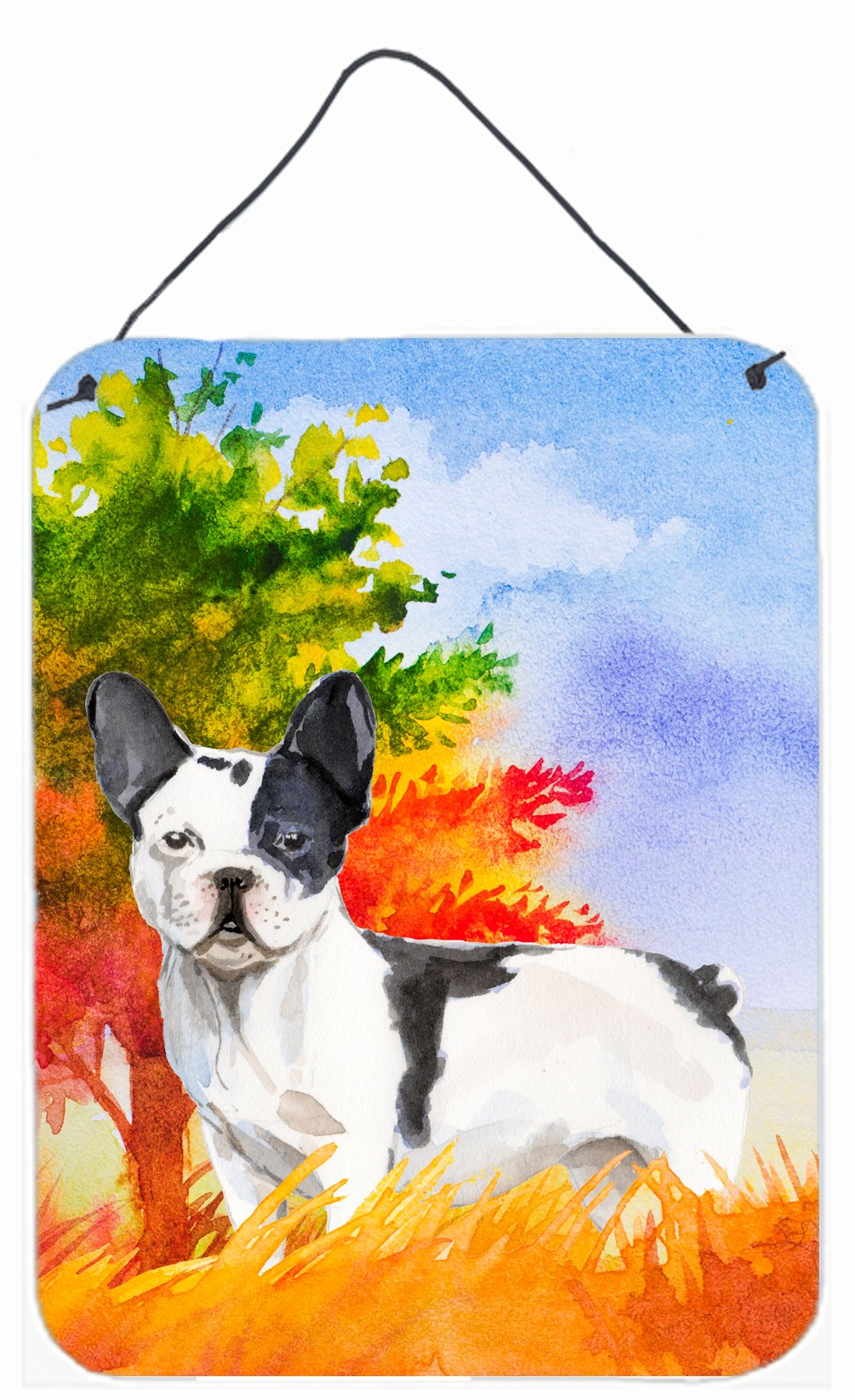 Fall French Bulldog Wall or Door Hanging Prints CK1956DS1216 by Caroline's Treasures