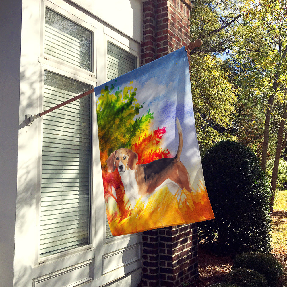Fall Beagle Flag Canvas House Size CK1959CHF