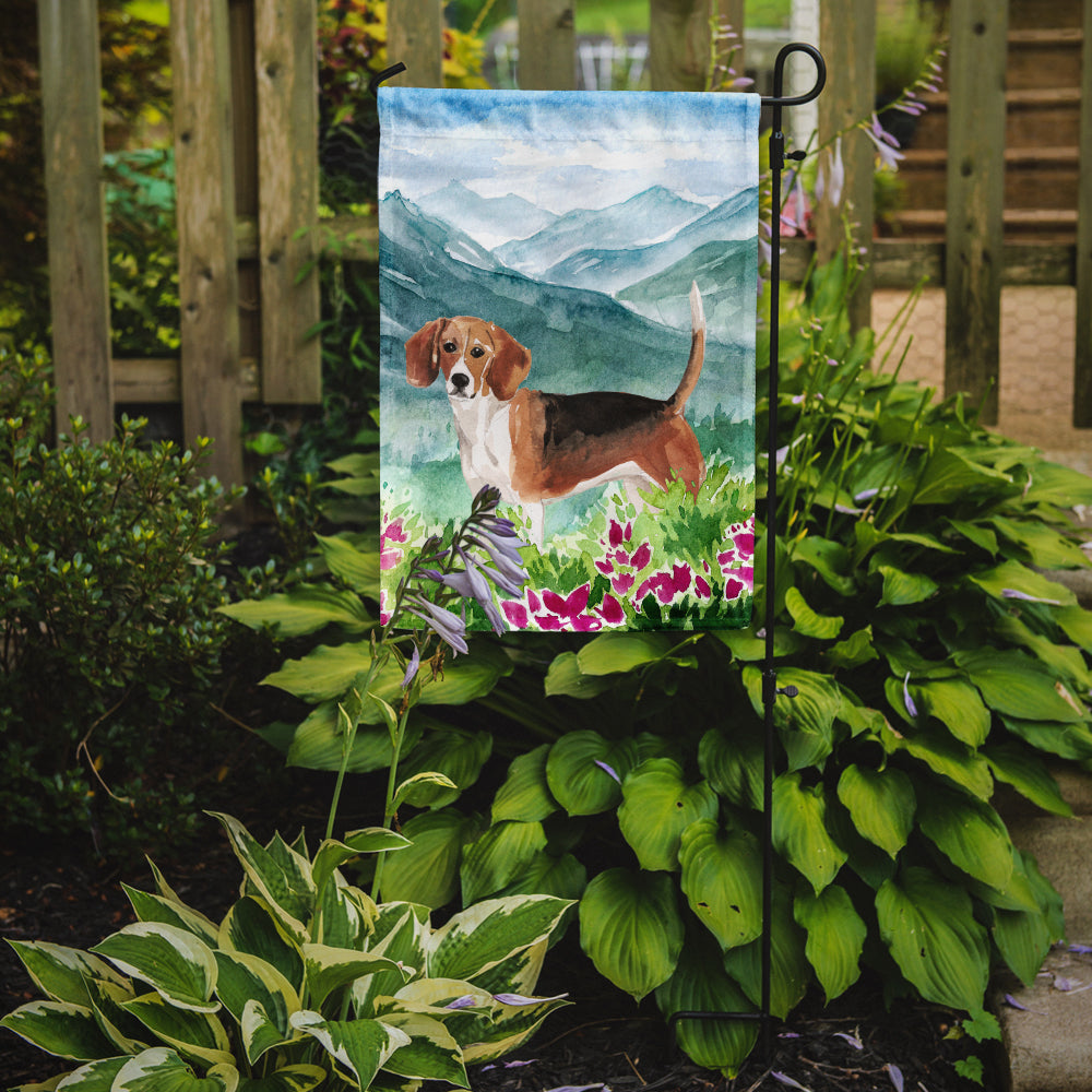 Mountian Flowers Beagle Flag Garden Size CK1994GF