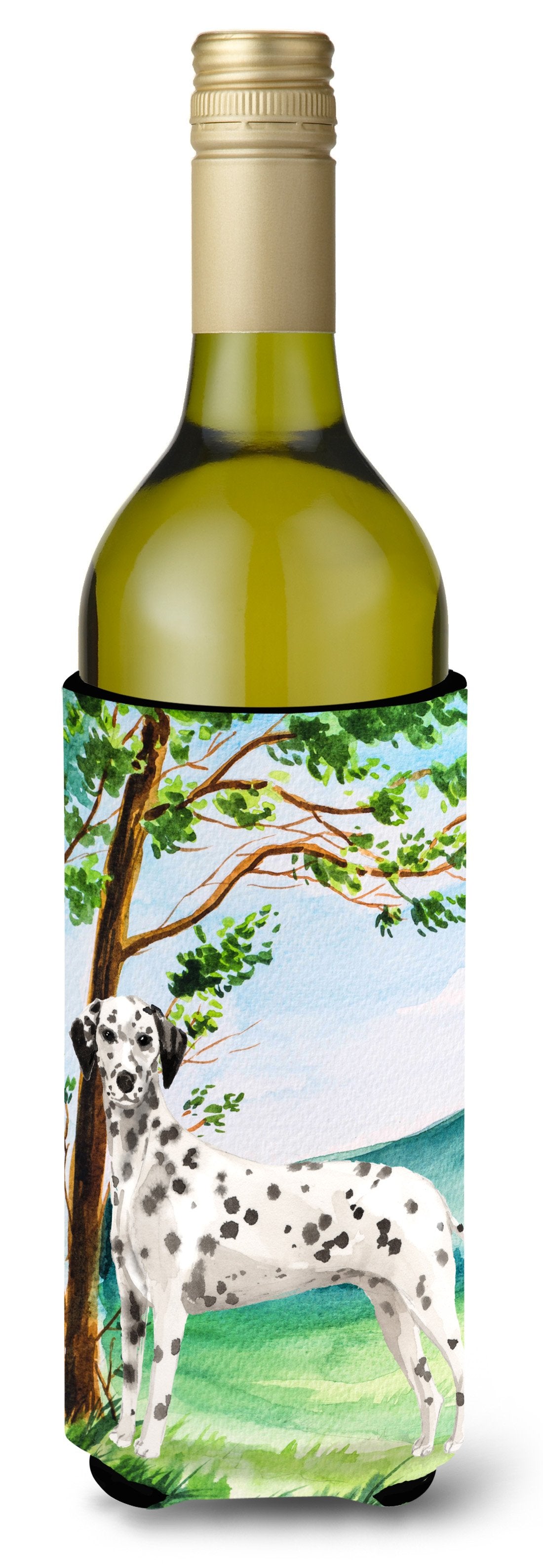 Under the Tree Dalmatian Wine Bottle Beverage Insulator Hugger CK2015LITERK by Caroline's Treasures