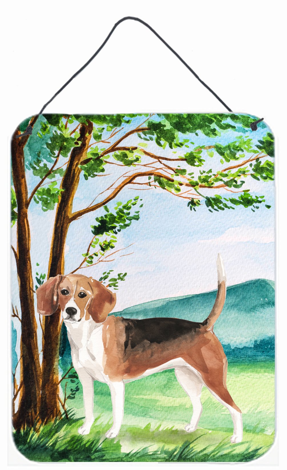 Under the Tree Beagle Wall or Door Hanging Prints CK2029DS1216 by Caroline's Treasures