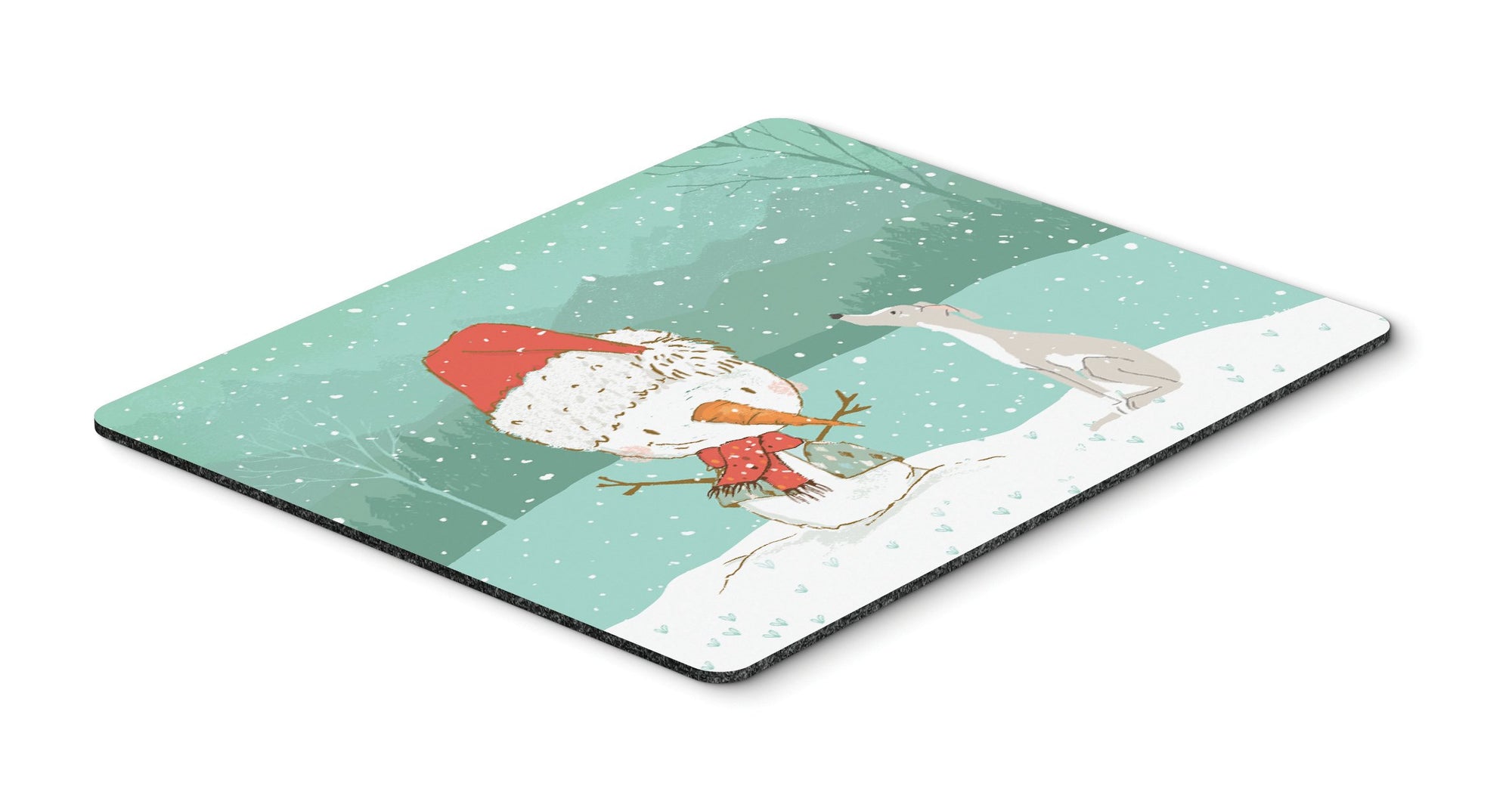 Italian Greyhound Snowman Christmas Mouse Pad, Hot Pad or Trivet CK2089MP by Caroline's Treasures