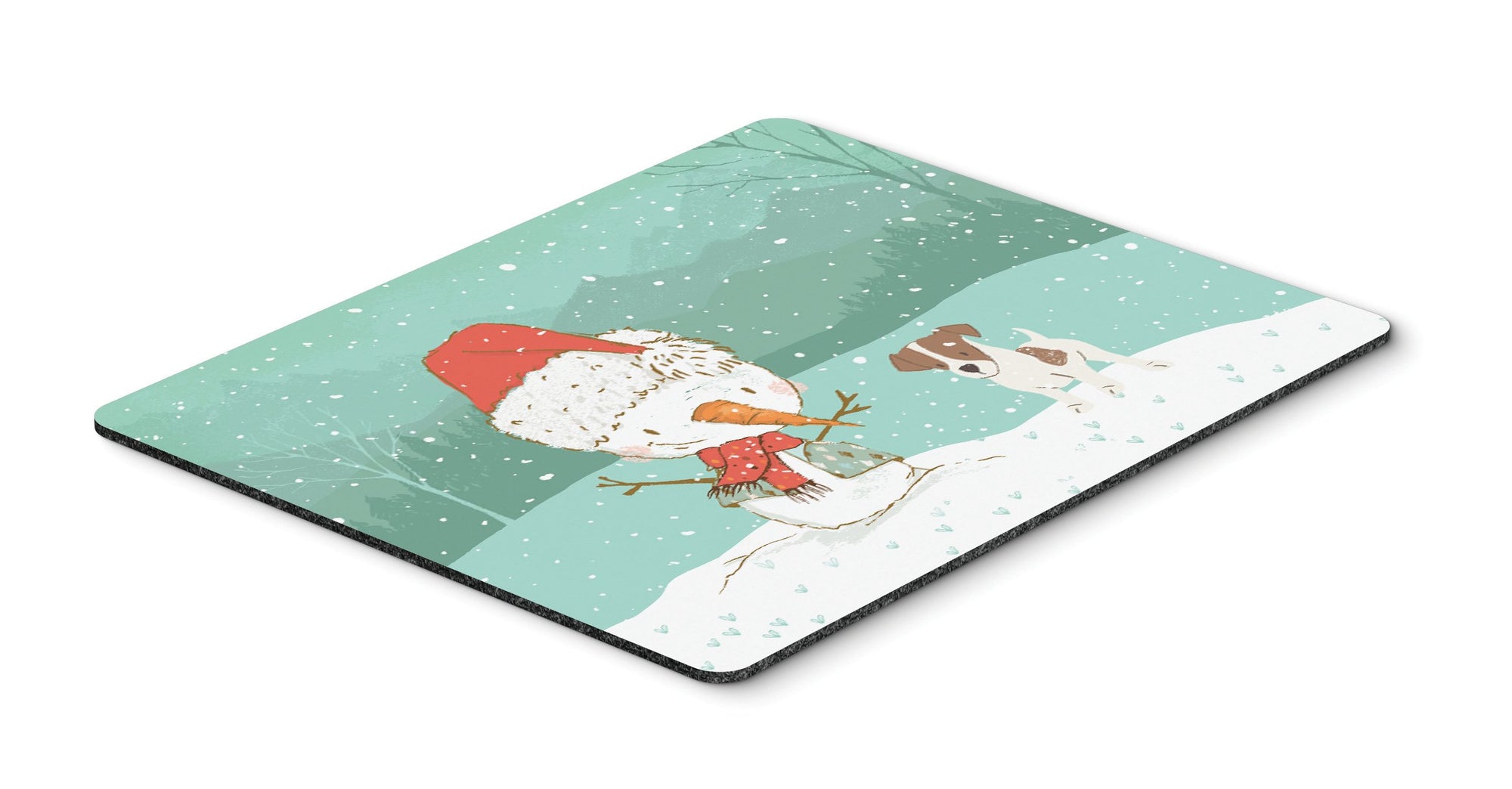 Jack Russell Terrier #2 Snowman Christmas Mouse Pad, Hot Pad or Trivet CK2091MP by Caroline's Treasures