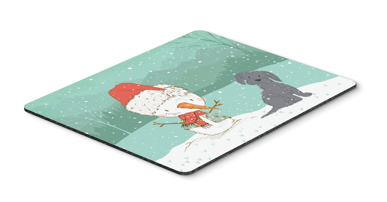 Black Maltese Snowman Christmas Mouse Pad, Hot Pad or Trivet CK2092MP by Caroline's Treasures