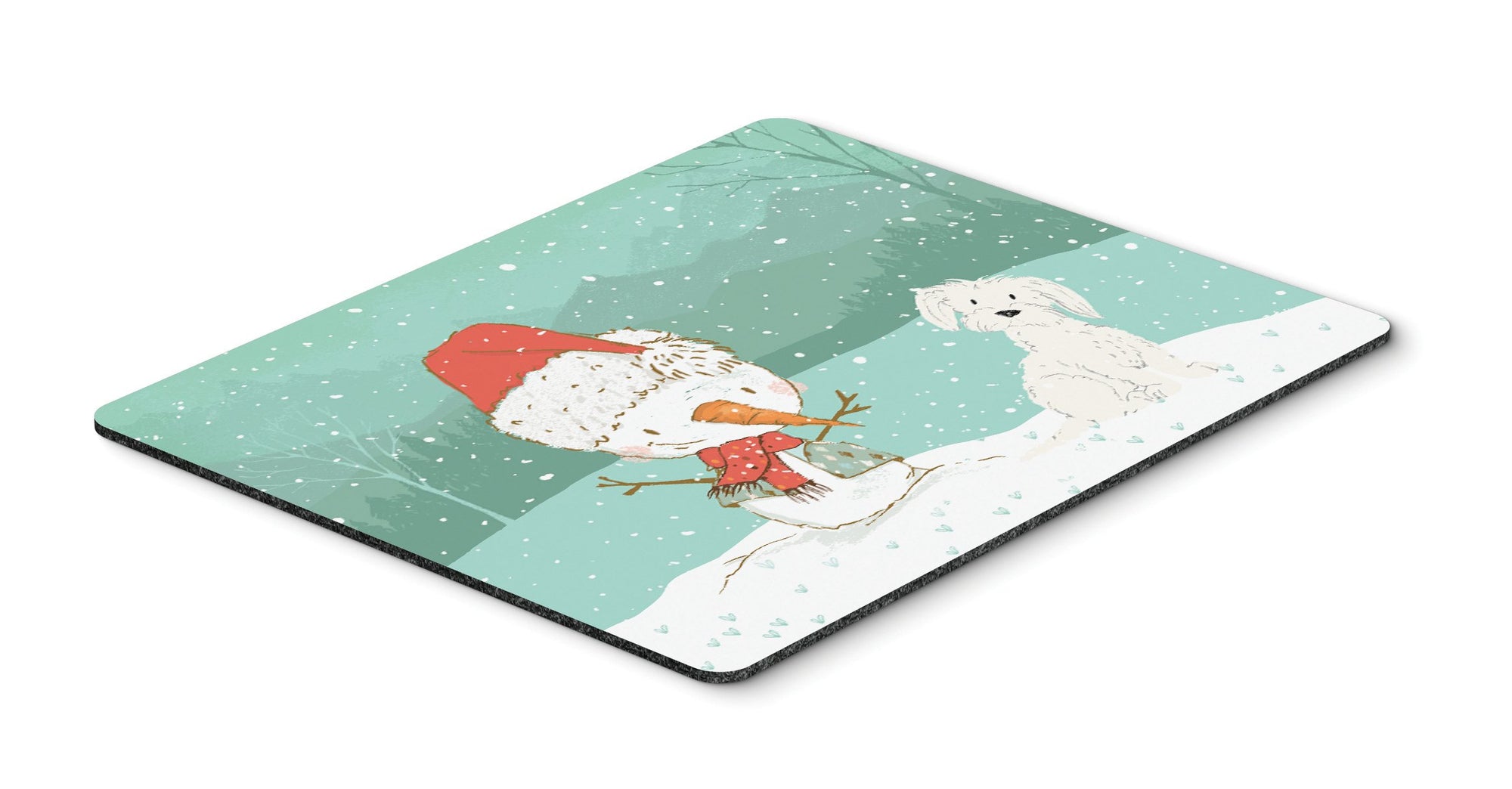 Maltese Snowman Christmas Mouse Pad, Hot Pad or Trivet CK2094MP by Caroline's Treasures
