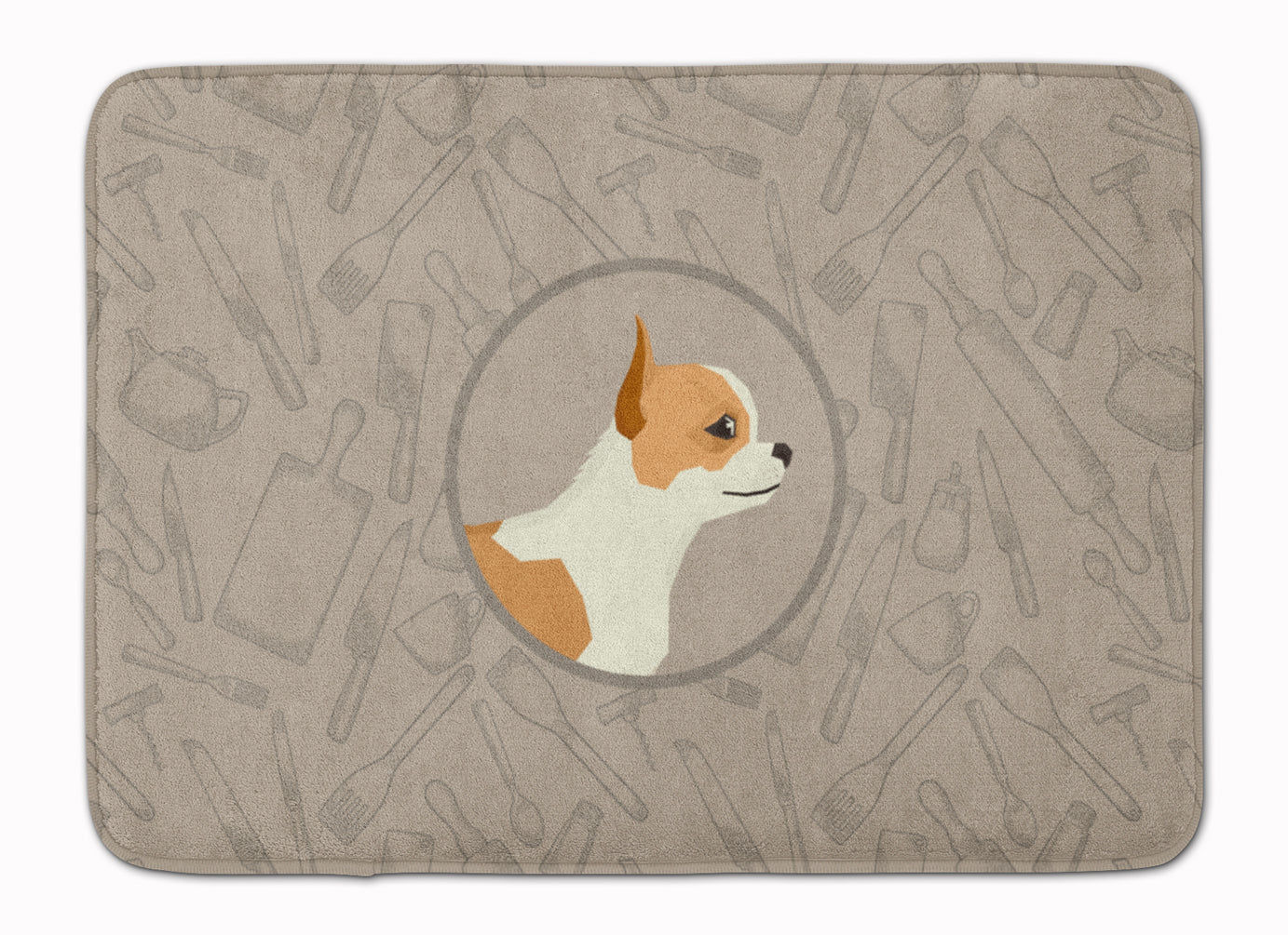Chihuahua In the Kitchen Machine Washable Memory Foam Mat CK2177RUG - the-store.com