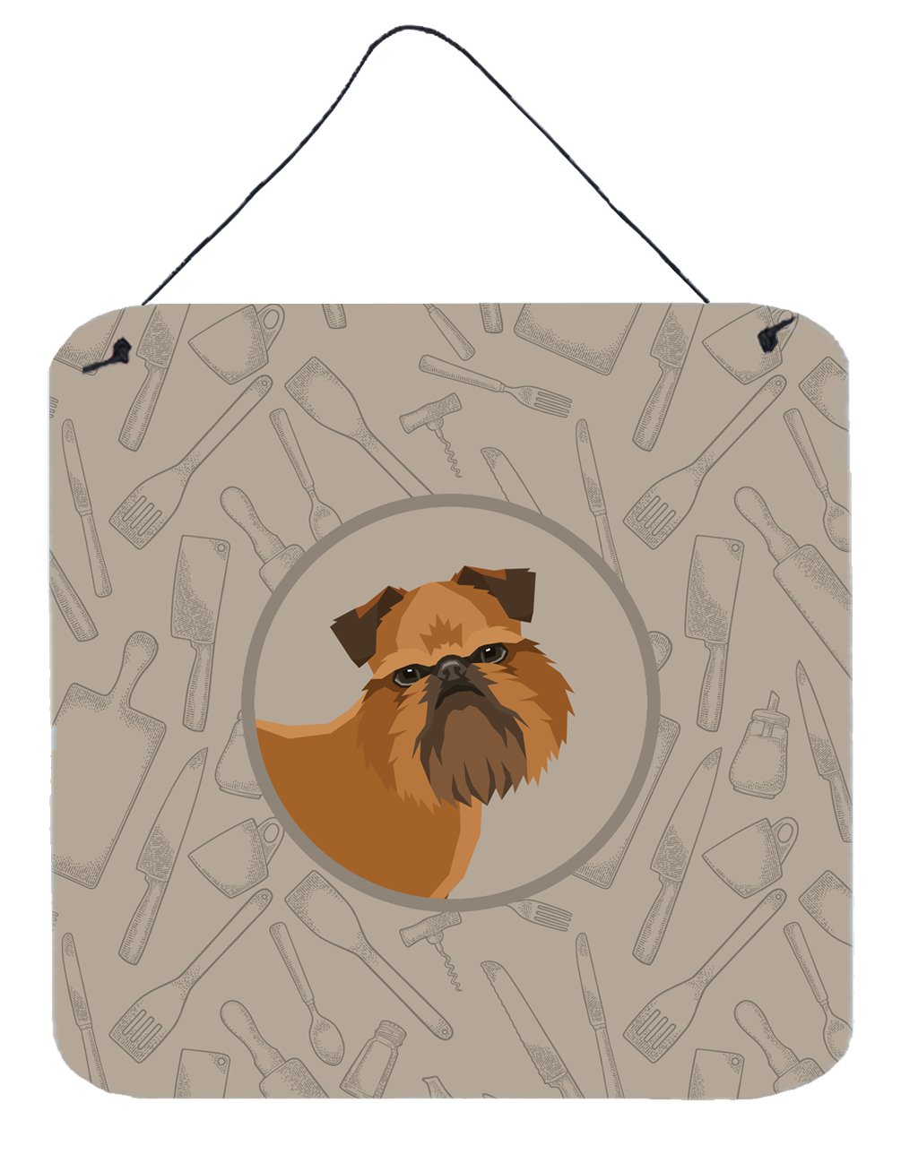 Brussels Griffon In the Kitchen Wall or Door Hanging Prints CK2191DS66 by Caroline's Treasures