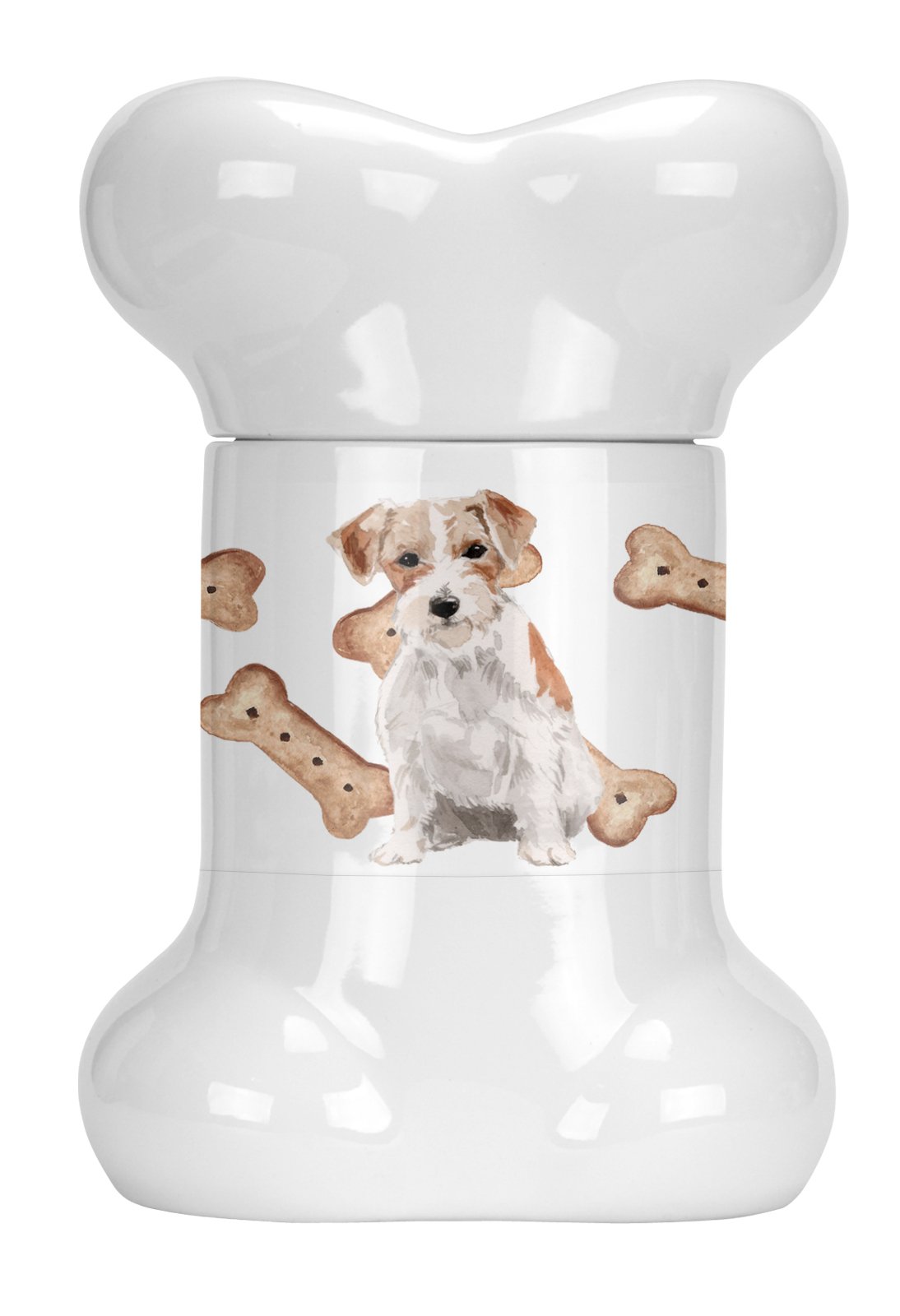 Jack Russell Terrier Bone Shaped Treat Jar CK2366BSTJ by Caroline's Treasures