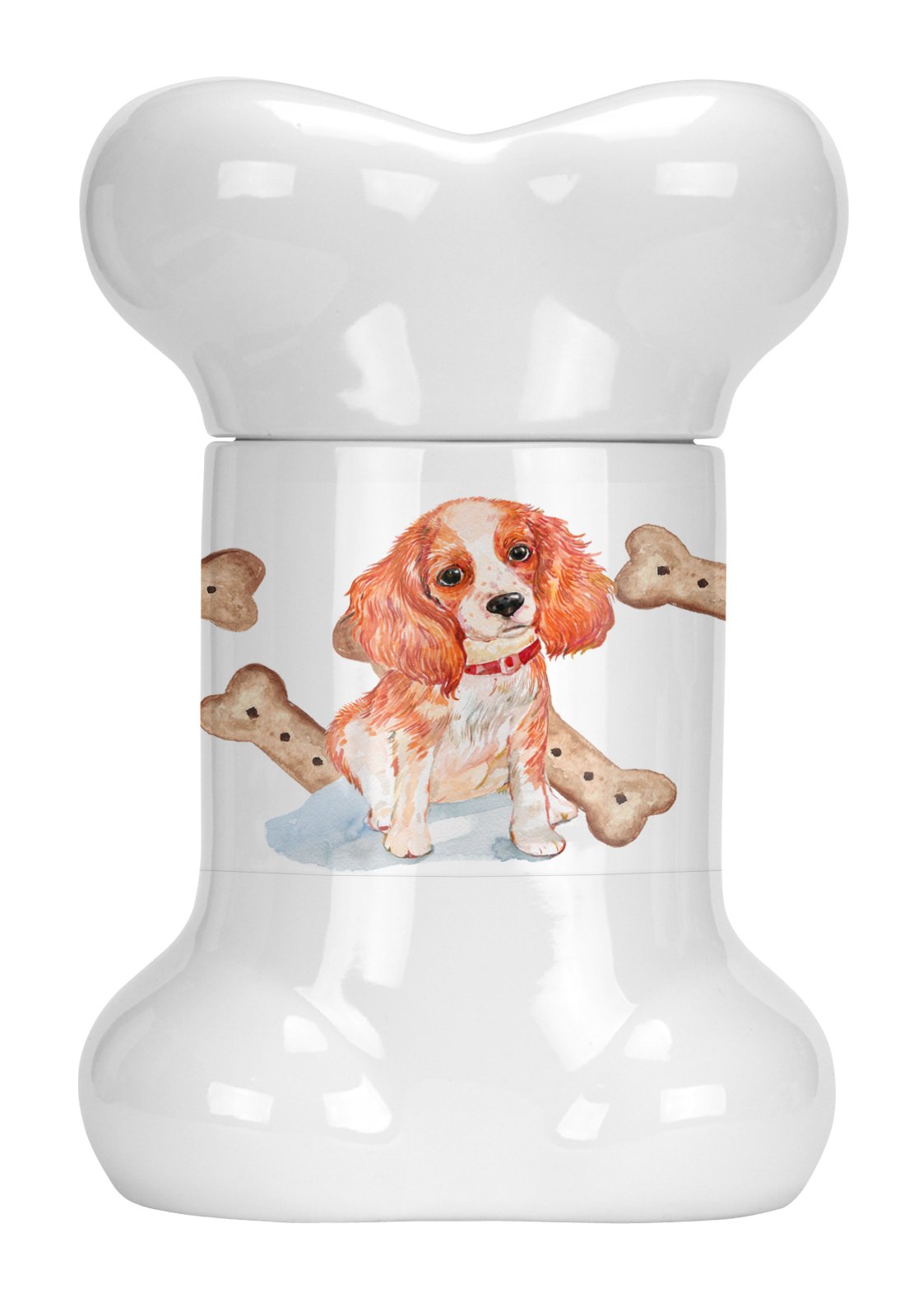 Cavalier Puppy Bone Shaped Treat Jar CK2380BSTJ by Caroline&#39;s Treasures