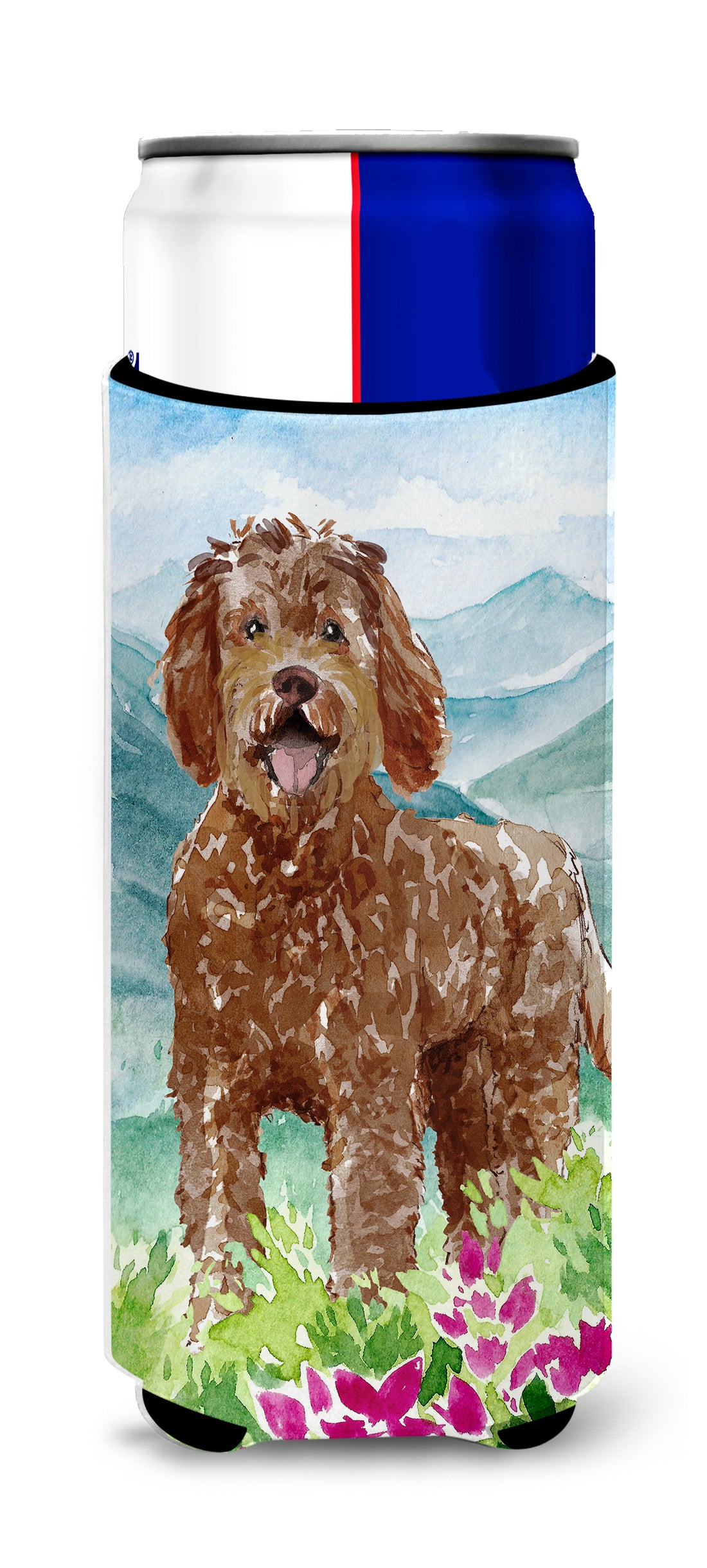 Mountain Flowers Labradoodle  Ultra Hugger for slim cans CK2532MUK