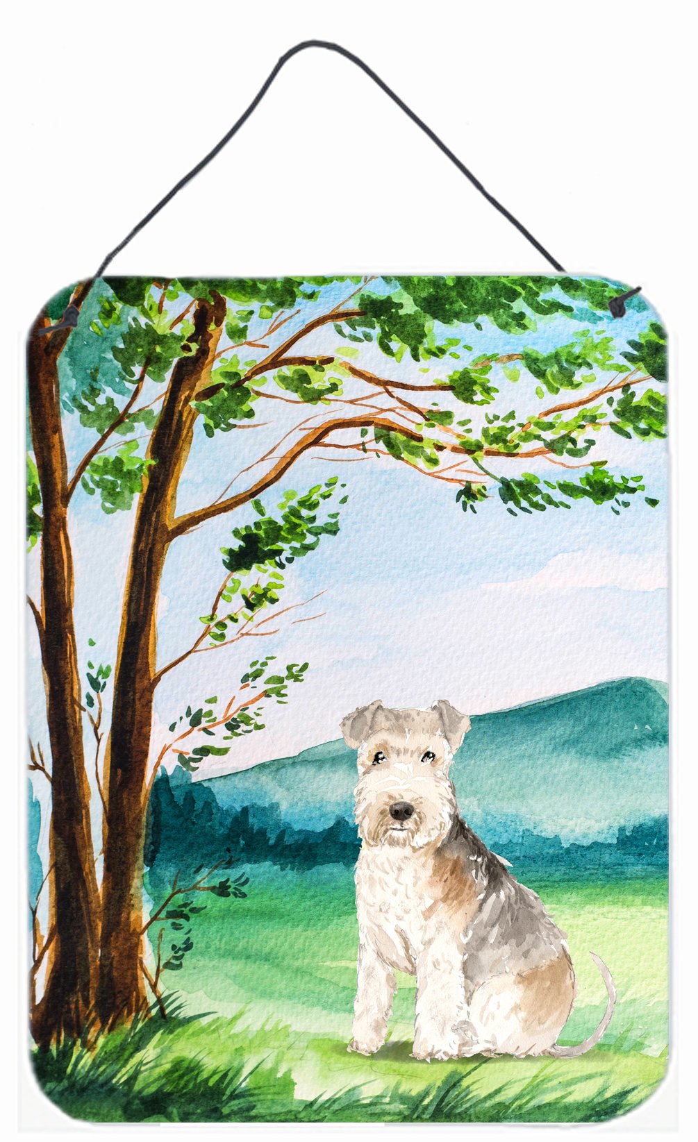 Under the Tree Lakeland Terrier Wall or Door Hanging Prints CK2567DS1216 by Caroline's Treasures