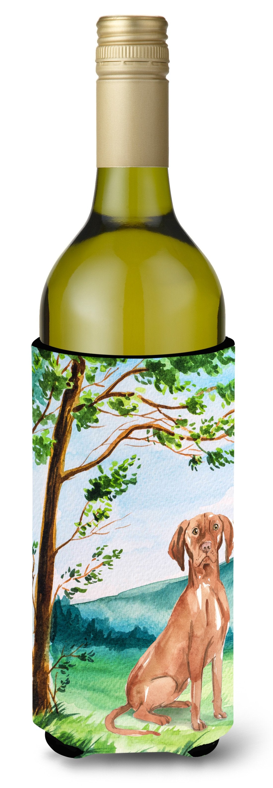 Under the Tree Vizsla Wine Bottle Beverage Insulator Hugger CK2571LITERK by Caroline's Treasures