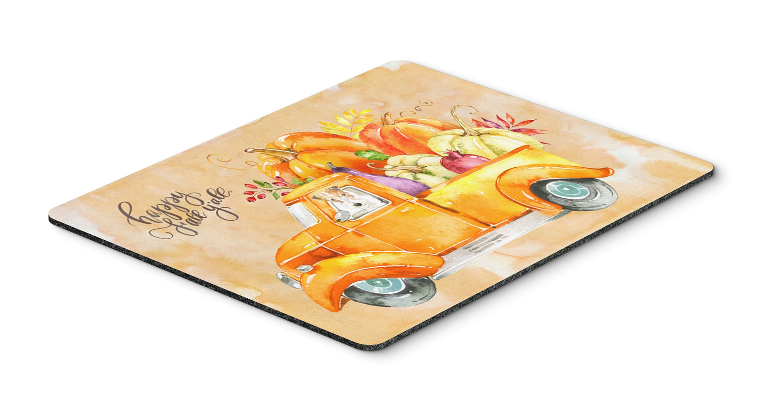 Fall Harvest Fox Terrier Mouse Pad, Hot Pad or Trivet CK2642MP by Caroline's Treasures