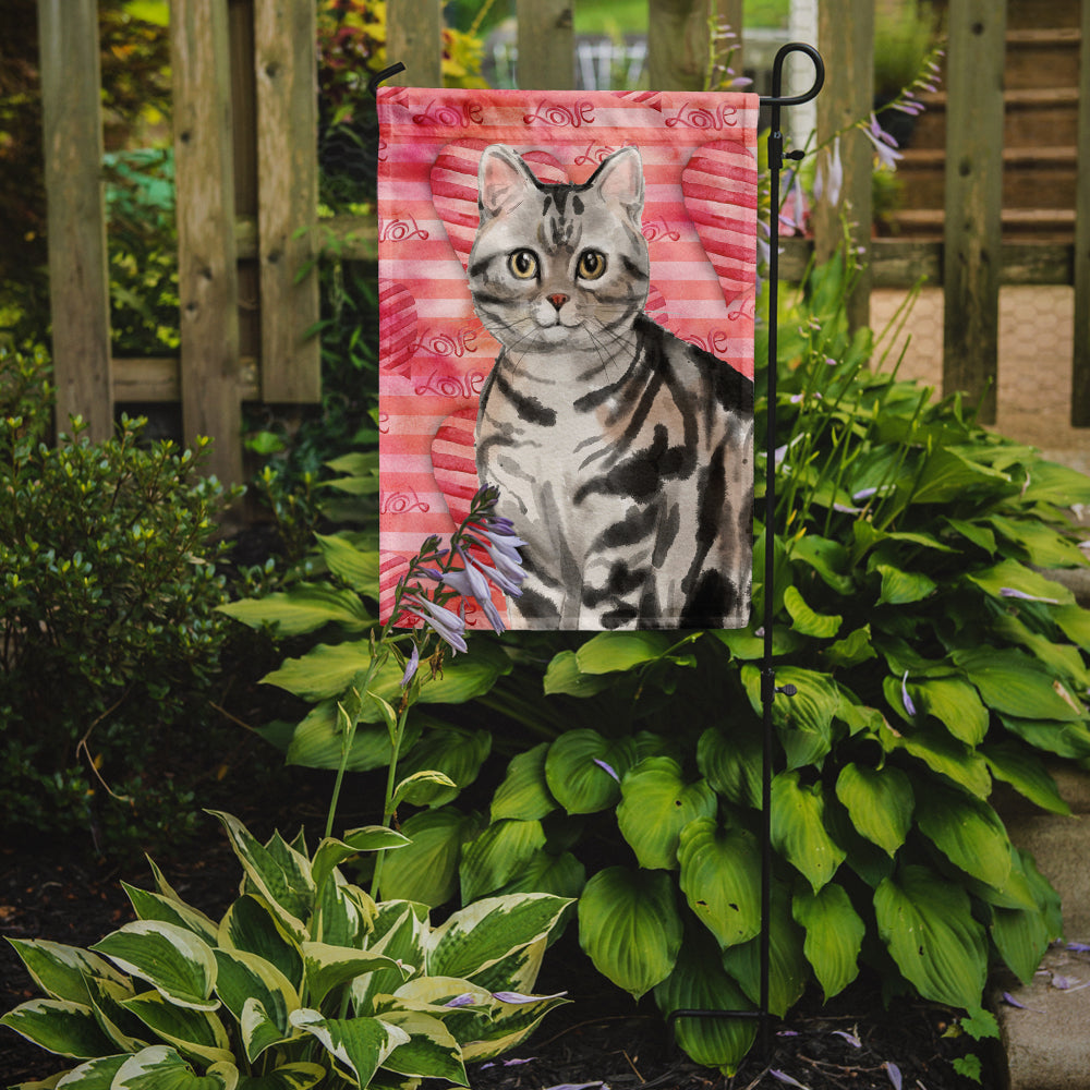 American Shorthair Cat Love Flag Garden Size CK3044GF