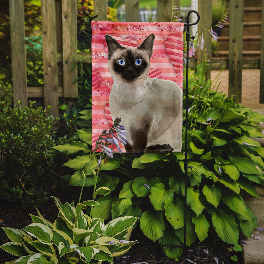 Siamese Cat Love Flag Garden Size CK3054GF