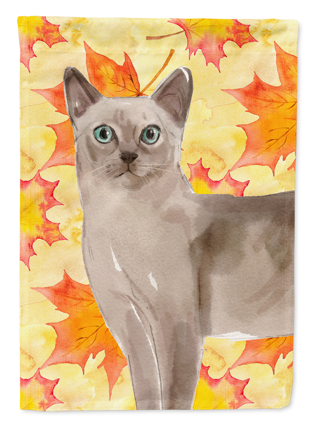 Tonkinese Fall Leaves Flag Canvas House Size CK3086CHF