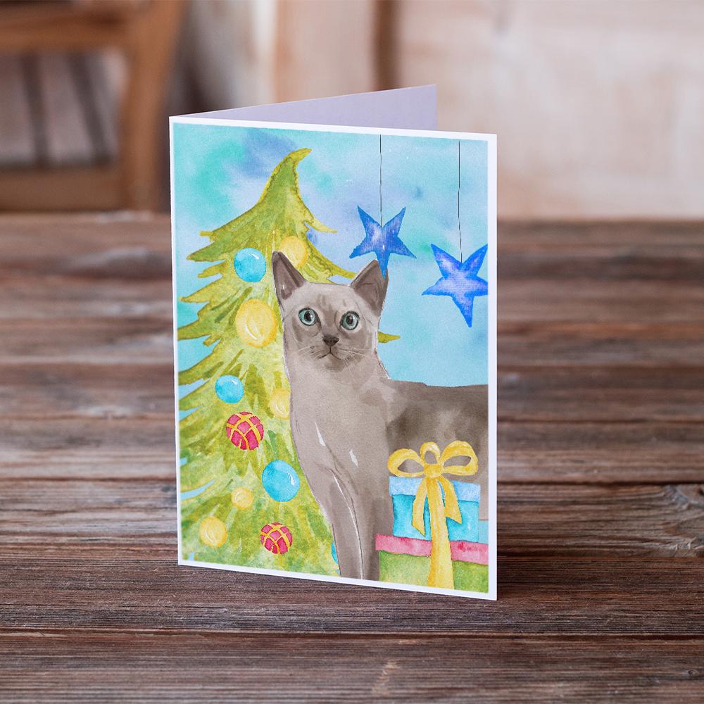 Tonkinese Christmas Presents Greeting Cards and Envelopes Pack of 8 - the-store.com