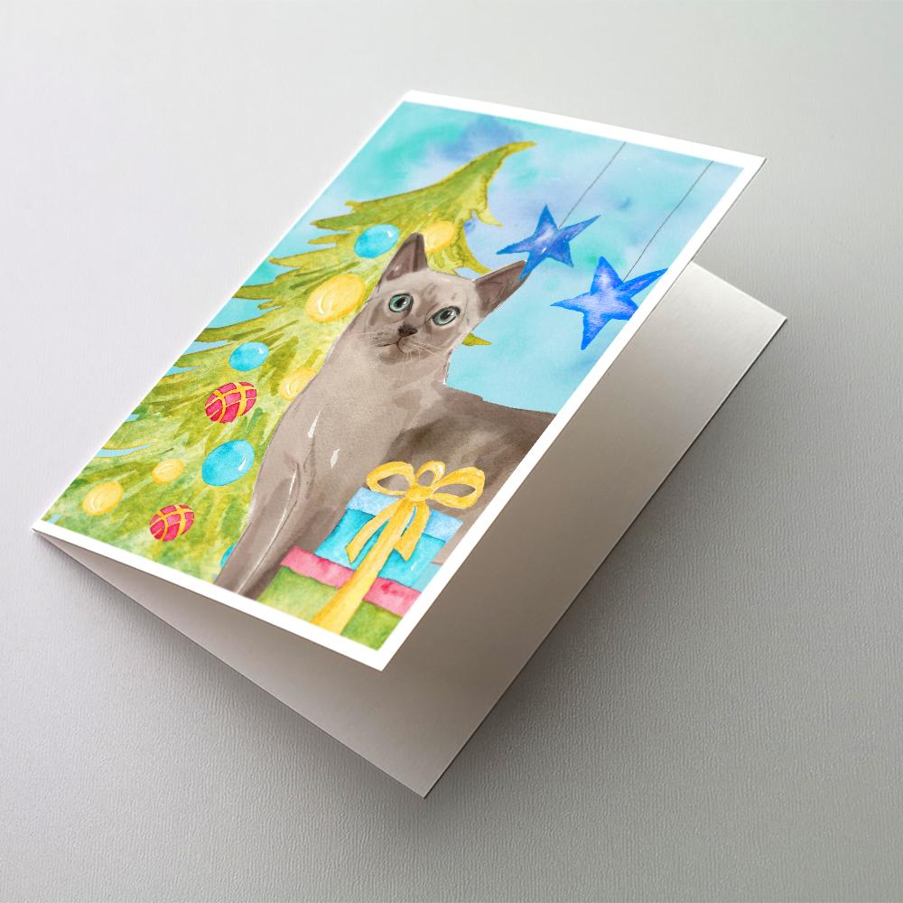 Buy this Tonkinese Christmas Presents Greeting Cards and Envelopes Pack of 8
